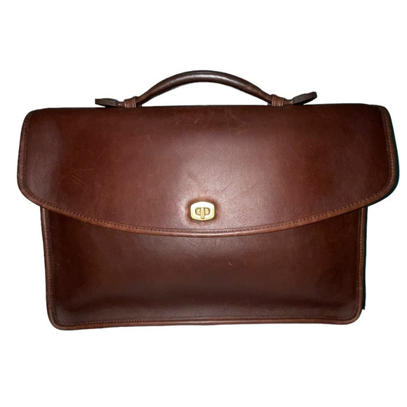 Vintage Coach Lexington Briefcase 5265 Glove-tanned Leather Messenger Laptop Bag - Picture 4 of 16